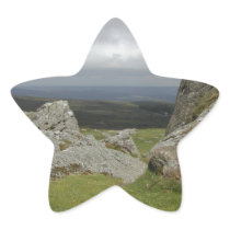 Haytor. Rocks in Devon England. Sticker