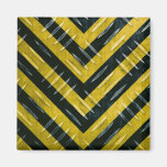 Hazard Stripe Diamond Plate Textured Magnets