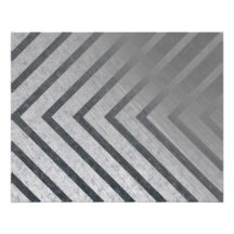 Hazard Stripe Metal Photo Art