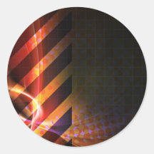 Hazard Stripes Abstract Layout Sticker