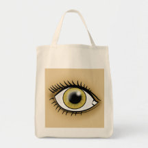 Hazel Eye icon Canvas Bags