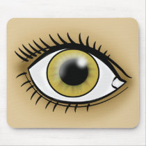 Hazel Eye icon Mouse Pads
