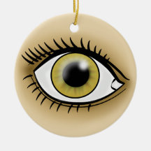 Hazel Eyes icon Christmas Tree Ornament