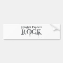 Hazmat Experts Rock Bumper Stickers