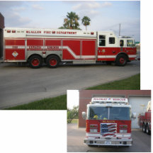 HazMat Rescue Fire Truck Photo Cut Outs