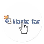 Hazte Fan Round Sticker