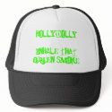 HD green smoke hat