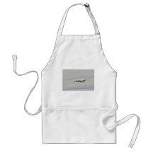 HDR Gold Plane Flying in the Clouds Aprons