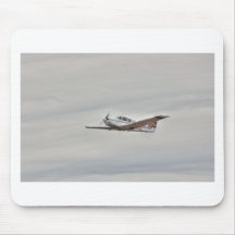 HDR Gold Plane Flying in the Clouds Mousepads