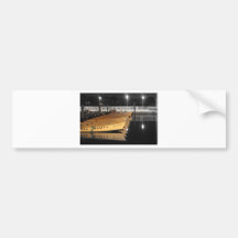 HDR Motor Boats Black White Background Bumper Sticker