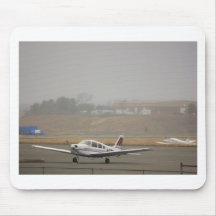HDR Plane Foggy Background Mouse Pads