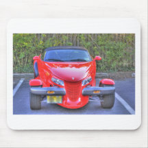 HDR Red Plymouth Prowler Parked Ready to Go Mouse Pad