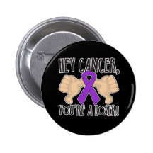 Hé Cancer de léiomyosarcome vous êtes perdant Pin's Avec Agrafe