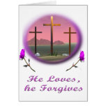 He forgives Christian gifts Greeting Cards