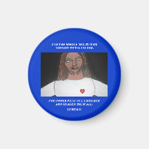 HE HEALED THEM ALL MAGNETS