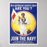 He is getting our country's signal - are you? posters