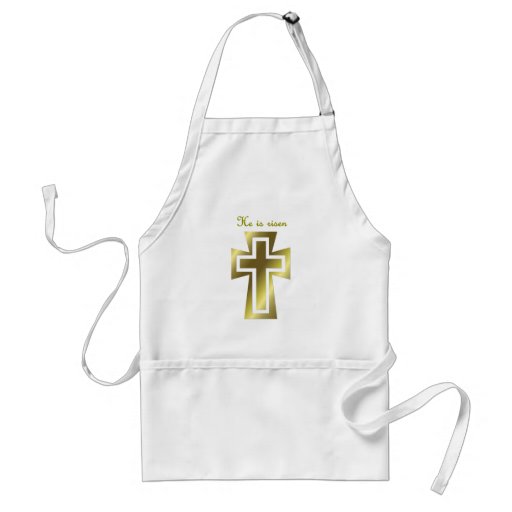 He Is Risen Adult Apron | Zazzle