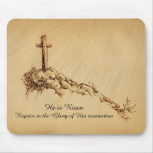 He Is Risen  Mousepad