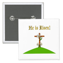 He Is Risen Pins