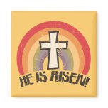 He Is Risen Religious Easter Fridge Magnets