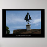 He is the wind in your sails!  scripture poster