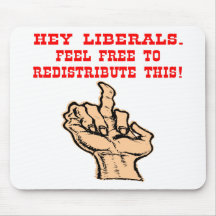 Hé les libéraux redistribuent ce doigt moyen tapis de souris
