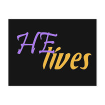 HE Lives Postcard