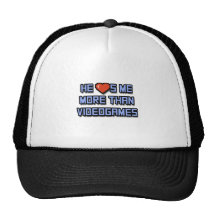 He Loves Me More Than Videogames Trucker Hat