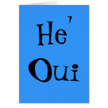 He Oui - customisé Carte De Vœux