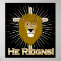 He Reigns-LION OF JUDAH POSTER posters