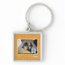 He sez hes big boned. key chain