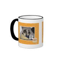 He sez hes big boned. coffee mug
