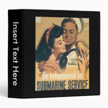 He Volunteered World War II Binder