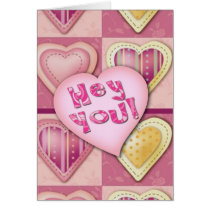 Hé vous, oui vous ! Carte de Saint-Valentin cartes