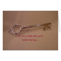 He who holds this card, holds the key...