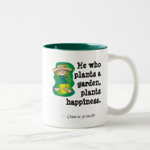 He who plants agarden, plants ha... coffee mugs