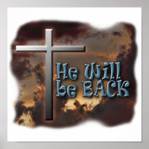 HE WILL BE BACK PRINT