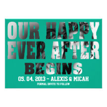 HEA CUTOUT Save the Date Invitation