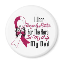 Head and Neck Cancer Hero My Dad Fridge Magnets