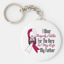 Head and Neck Cancer Hero My Father Keychains