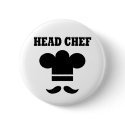 Head Chef Silhouette buttons
