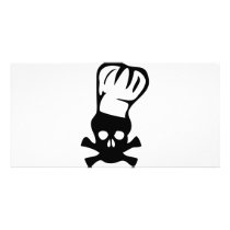 head cook icon custom photo card