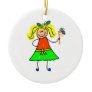 Head Lice Kid Ornament