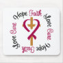 Head Neck Cancer Faith Hope Love Cross Mouse Mat
