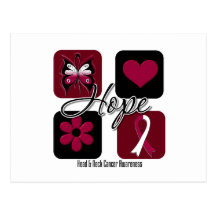 Head Neck Cancer Hope Love Inspire Awareness Postcards