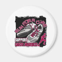 Head Neck Cancer - Men Run For A Cure Fridge Magnets
