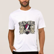 Head Neck Cancer Survivor Mens Heraldry T-shirt