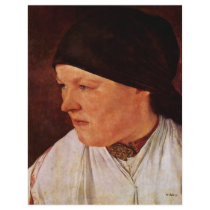 Head Of A Peasant Girl By Leibl Wilhelm Letterhead