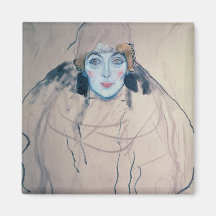 Head of a Woman Fridge Magnet