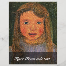 Head Of A Young Girl (Elsbeth) By Modersohn- Flyer